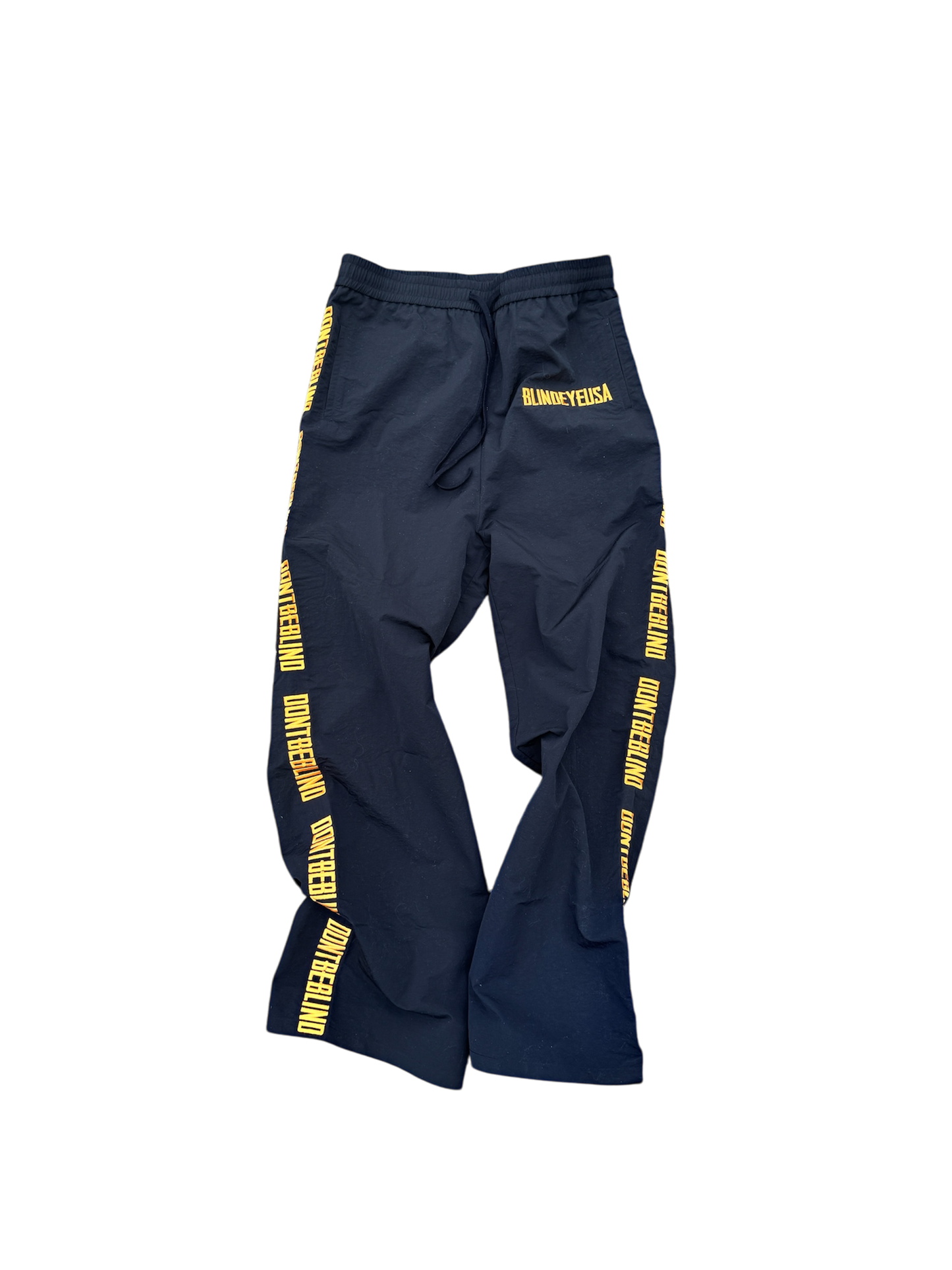 "DONTBEBLIND" TRACK PANTS