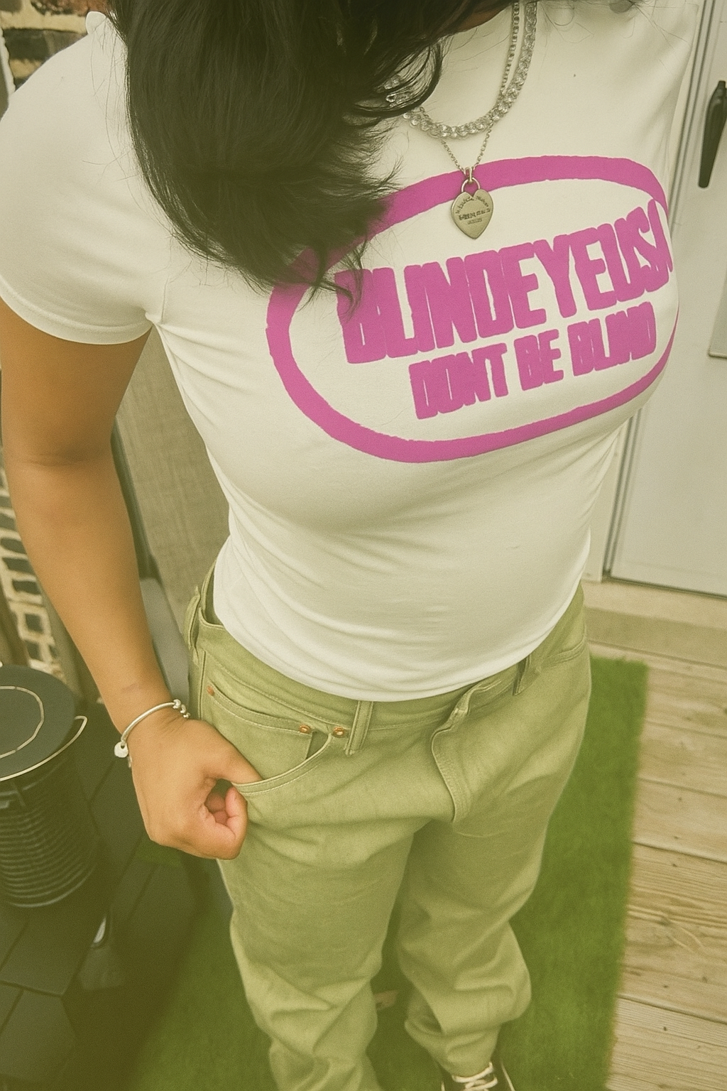 BLINDEYE BODYCON TEE (PINK)