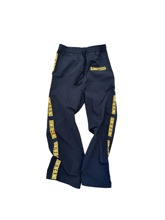 "DONTBEBLIND" TRACK PANTS