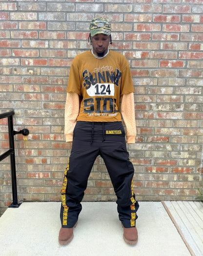 "DONTBEBLIND" TRACK PANTS